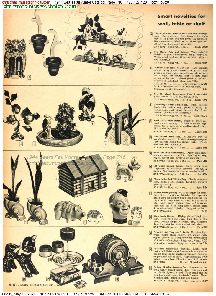 1944 Sears Fall Winter Catalog, Page 716