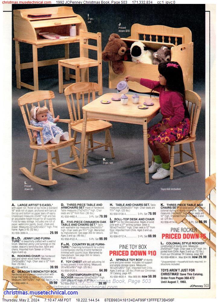 1992 JCPenney Christmas Book, Page 503
