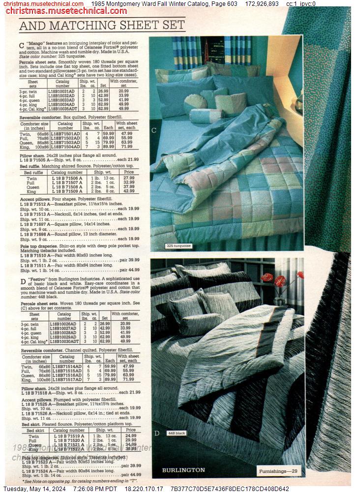 1985 Montgomery Ward Fall Winter Catalog, Page 603
