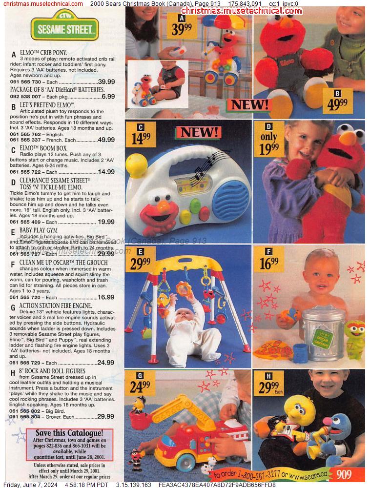2000 Sears Christmas Book (Canada), Page 913
