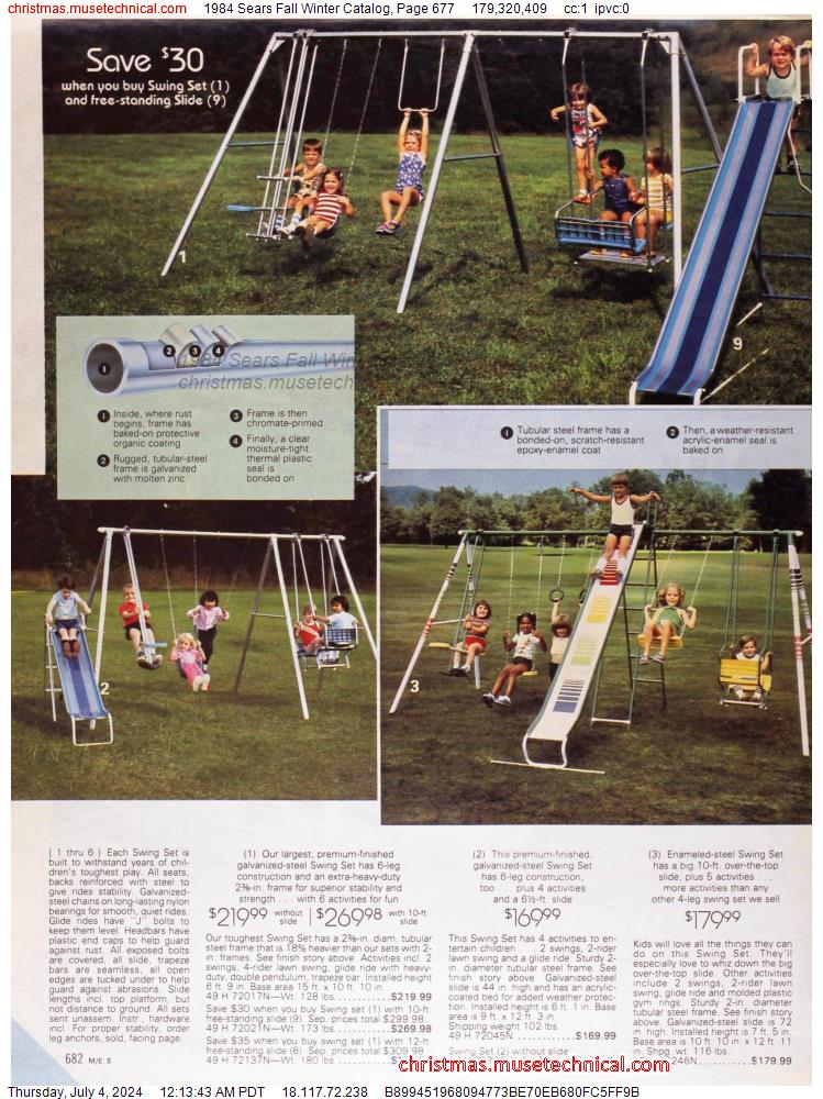 1984 Sears Fall Winter Catalog, Page 677