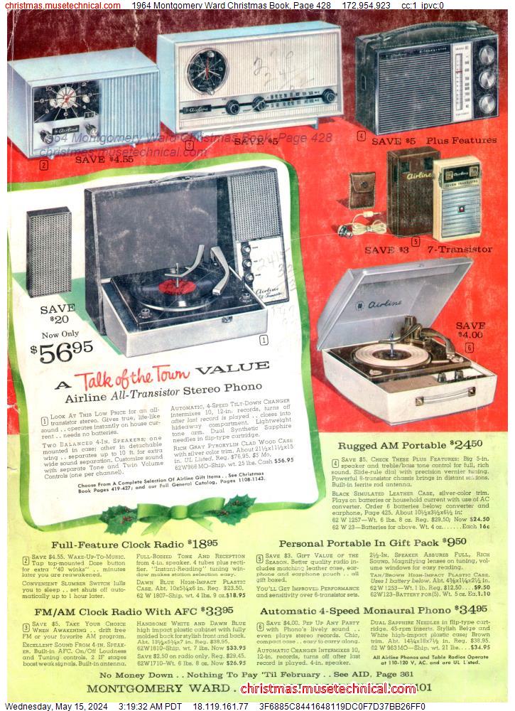 1964 Montgomery Ward Christmas Book, Page 428