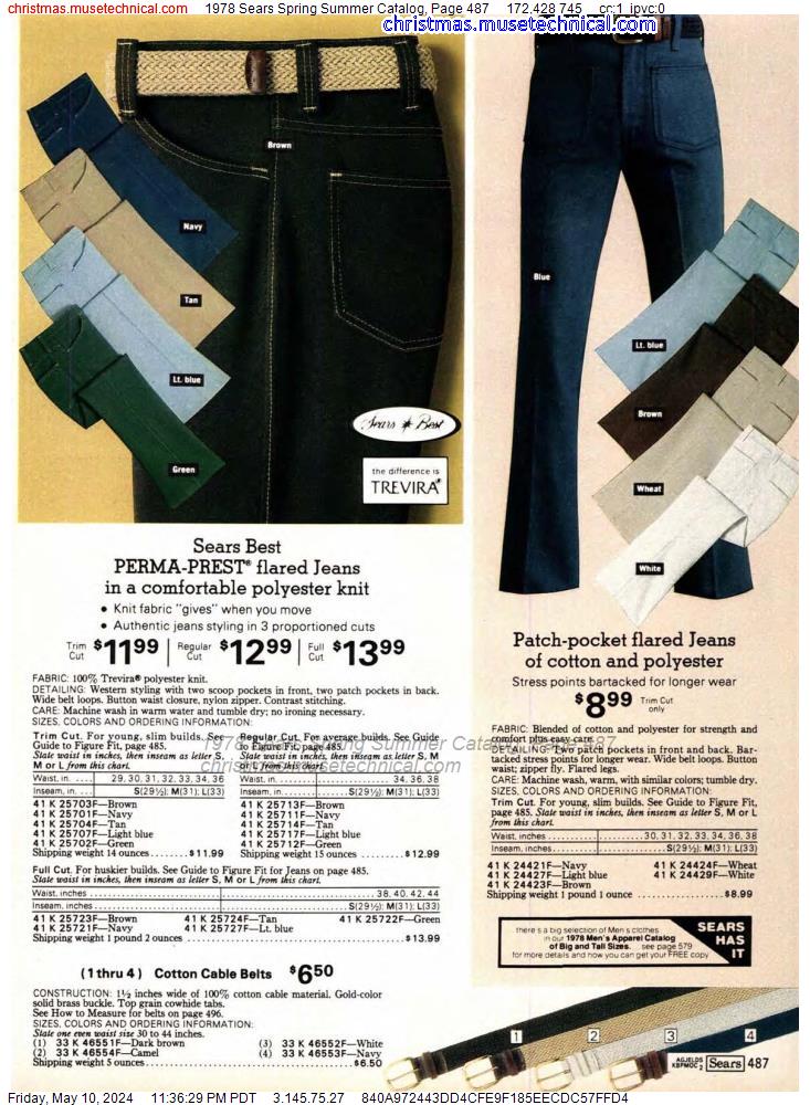 1978 Sears Spring Summer Catalog, Page 487