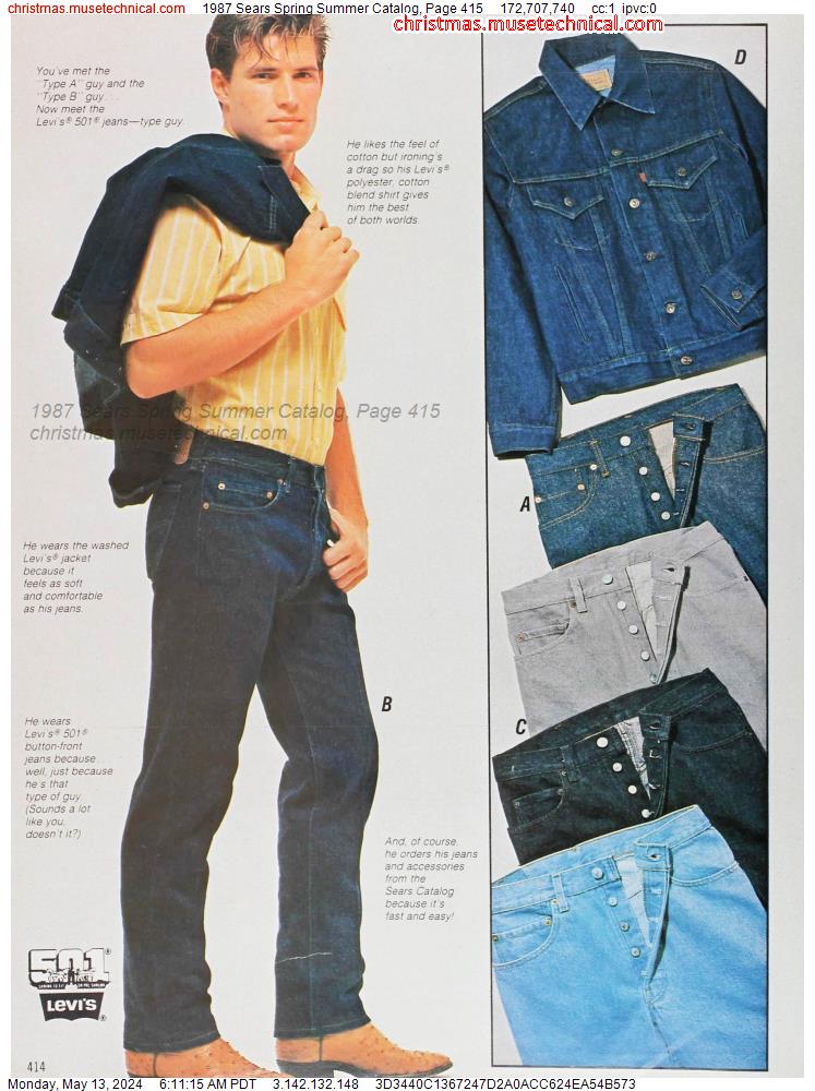 1987 Sears Spring Summer Catalog, Page 415