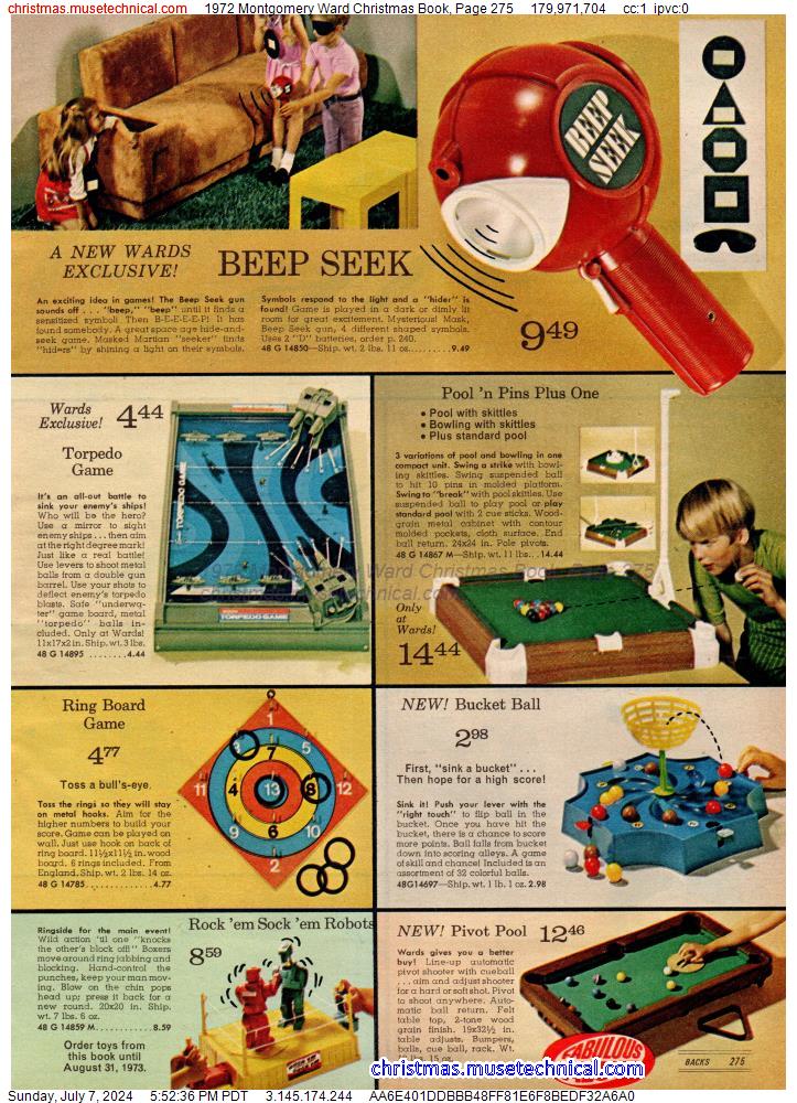 1972 Montgomery Ward Christmas Book, Page 275