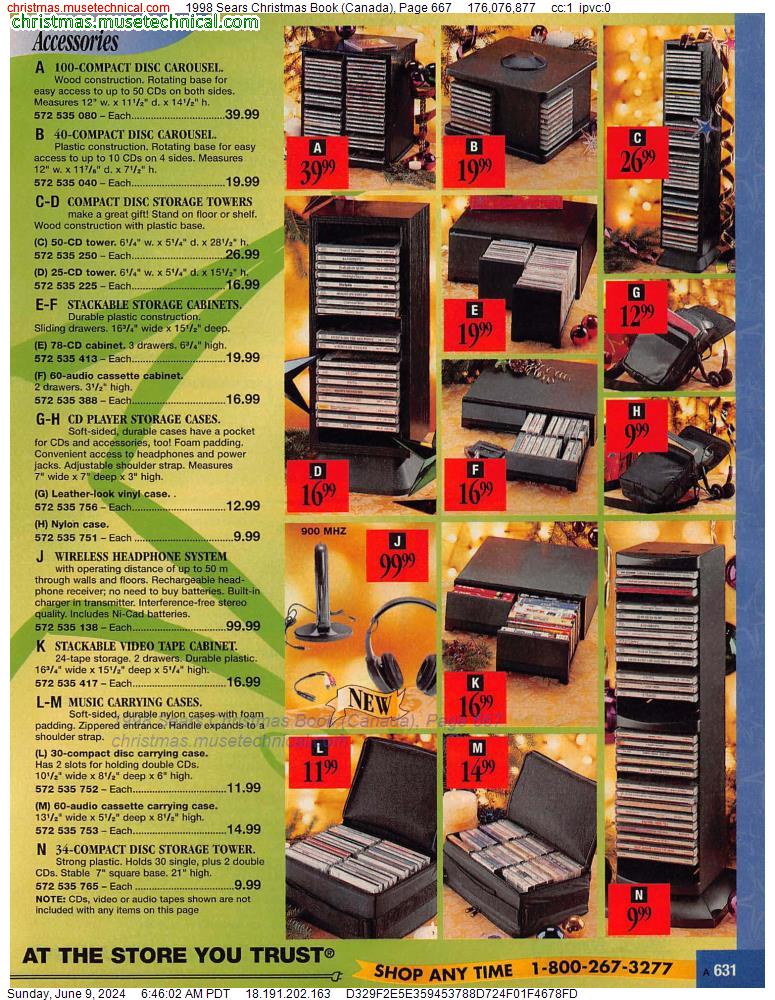 1998 Sears Christmas Book (Canada), Page 667