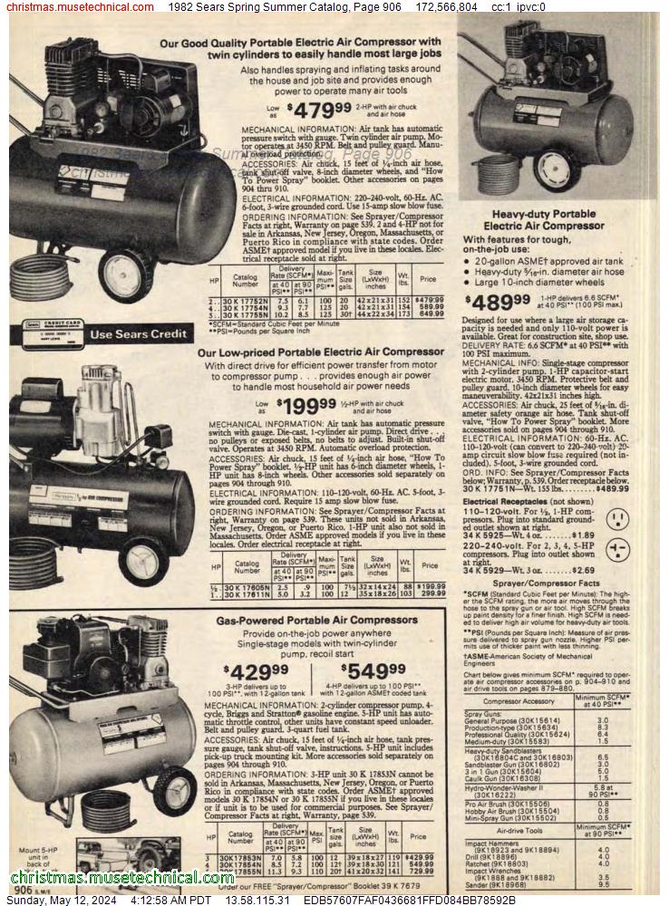 1982 Sears Spring Summer Catalog, Page 906