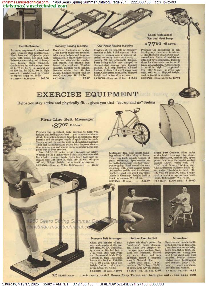 1960 Sears Spring Summer Catalog, Page 981