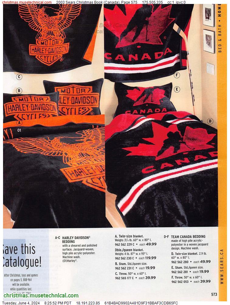 2003 Sears Christmas Book (Canada), Page 575