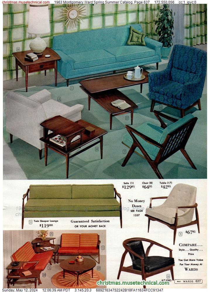 1963 Montgomery Ward Spring Summer Catalog, Page 637