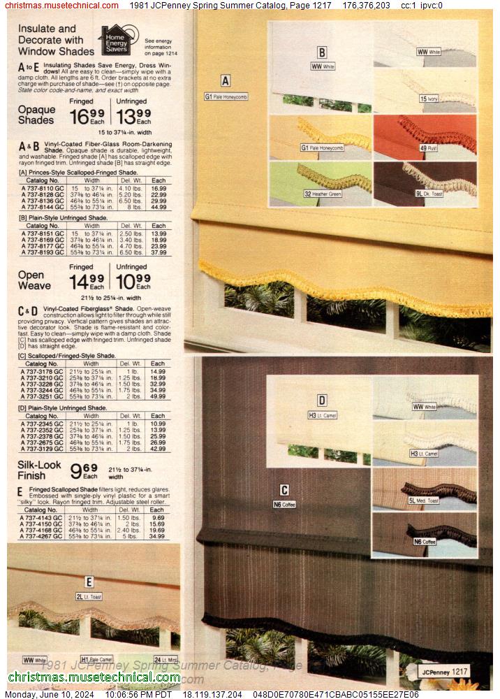 1981 JCPenney Spring Summer Catalog, Page 1217