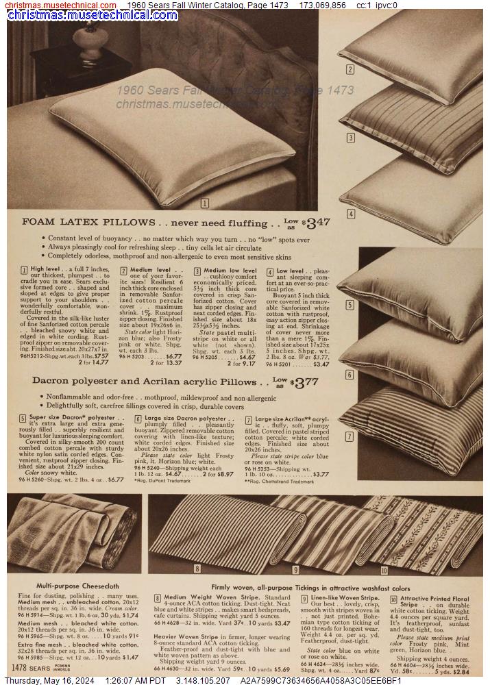 1960 Sears Fall Winter Catalog, Page 1473