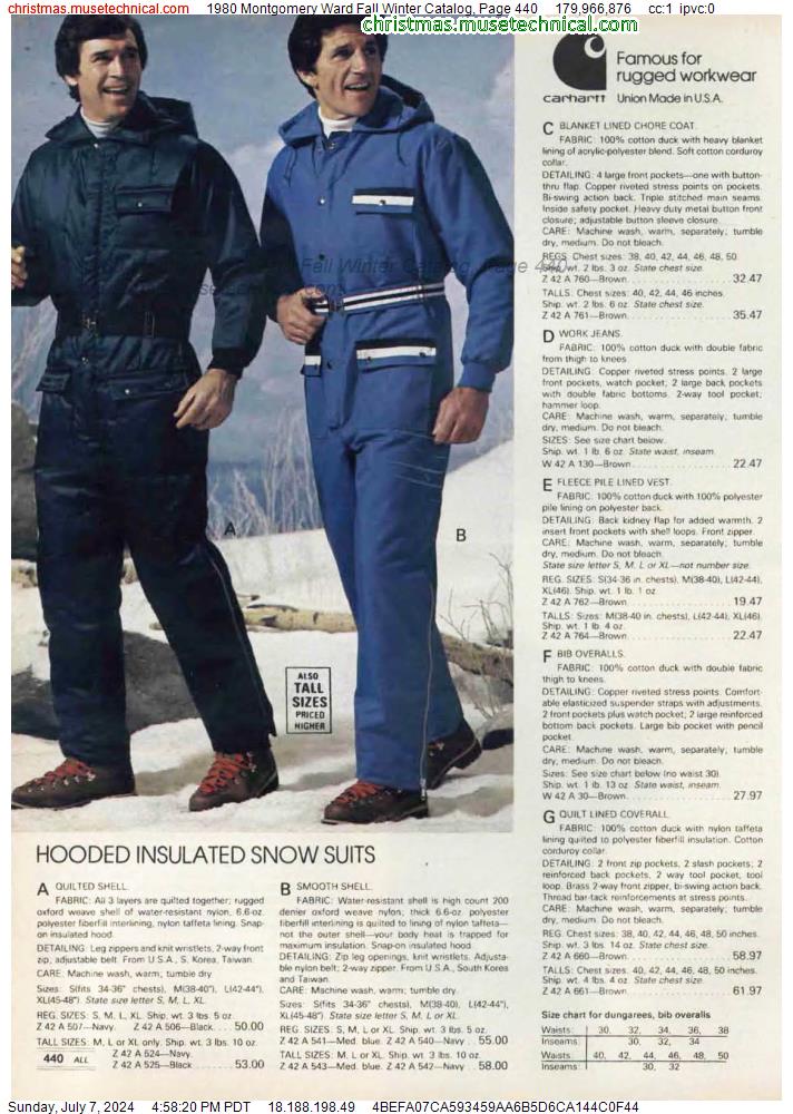 1980 Montgomery Ward Fall Winter Catalog, Page 440
