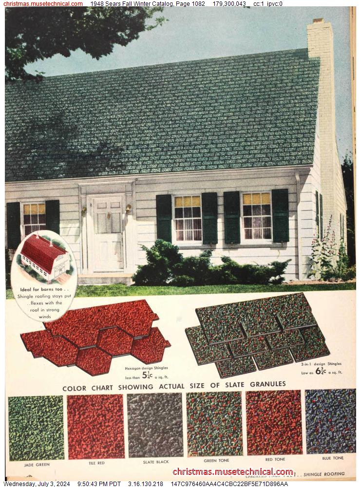 1948 Sears Fall Winter Catalog, Page 1082