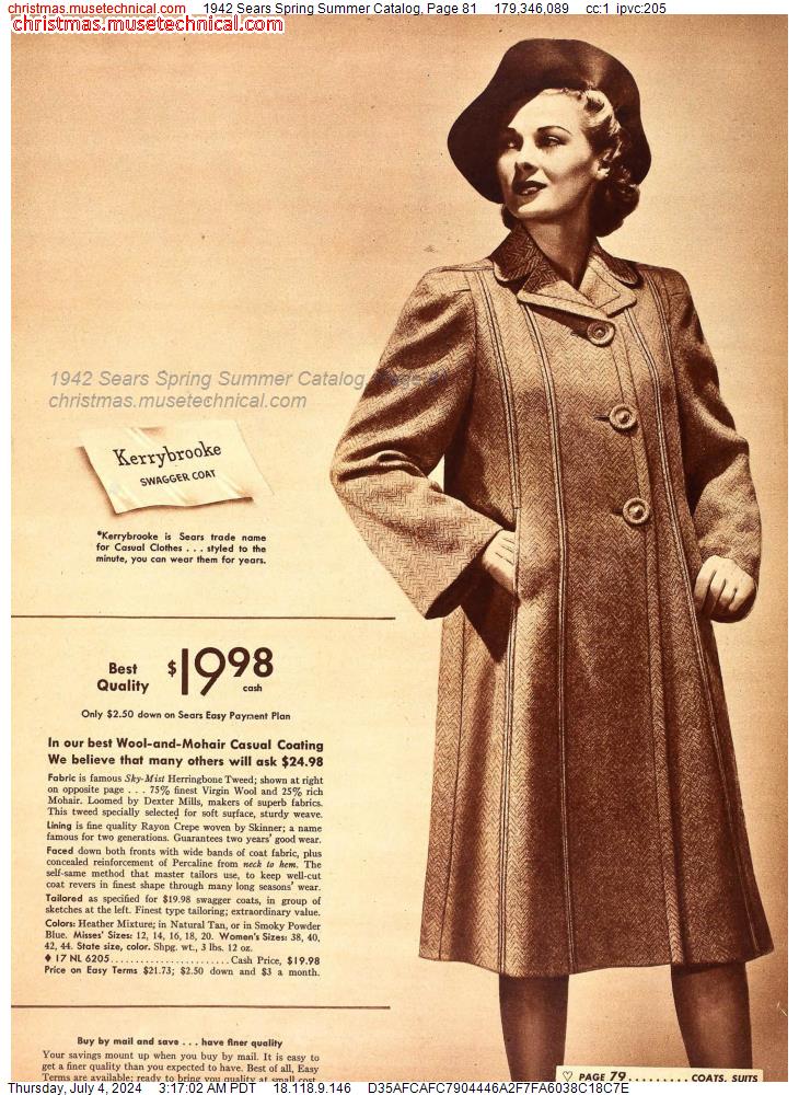 1942 Sears Spring Summer Catalog, Page 81