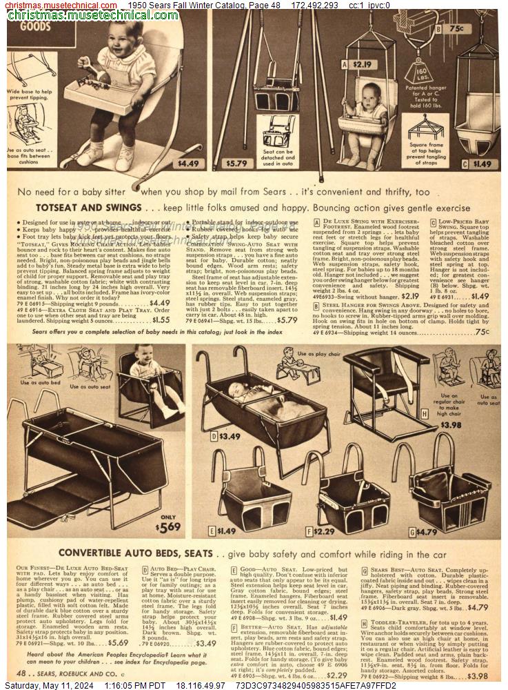 1950 Sears Fall Winter Catalog, Page 48