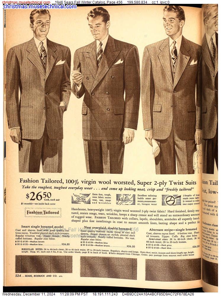 1946 Sears Fall Winter Catalog, Page 456