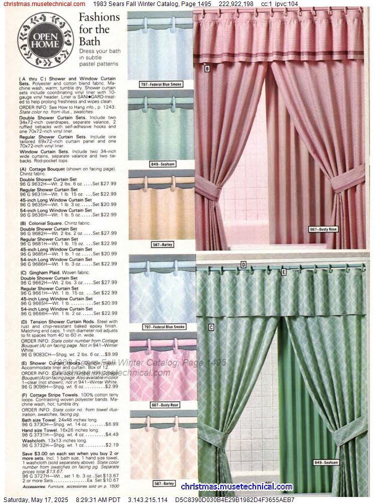 1983 Sears Fall Winter Catalog, Page 1495