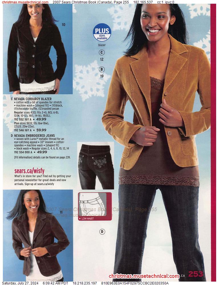 2007 Sears Christmas Book (Canada), Page 255