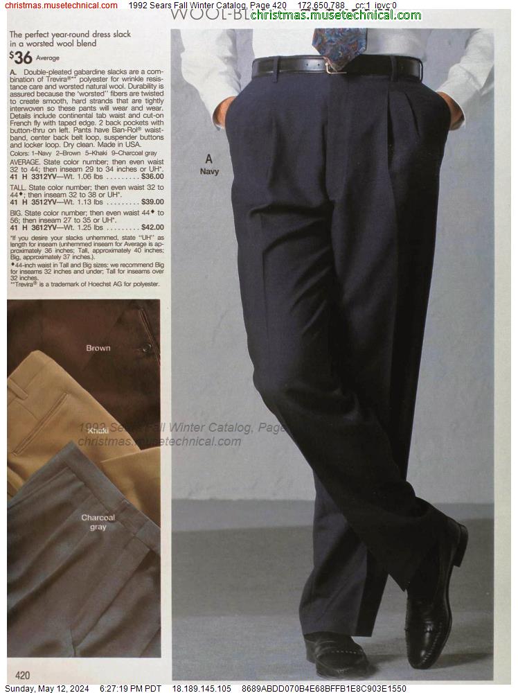 1992 Sears Fall Winter Catalog, Page 420