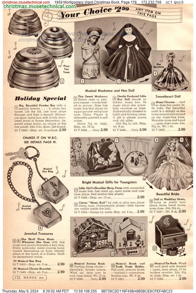 1959 Montgomery Ward Christmas Book, Page 176