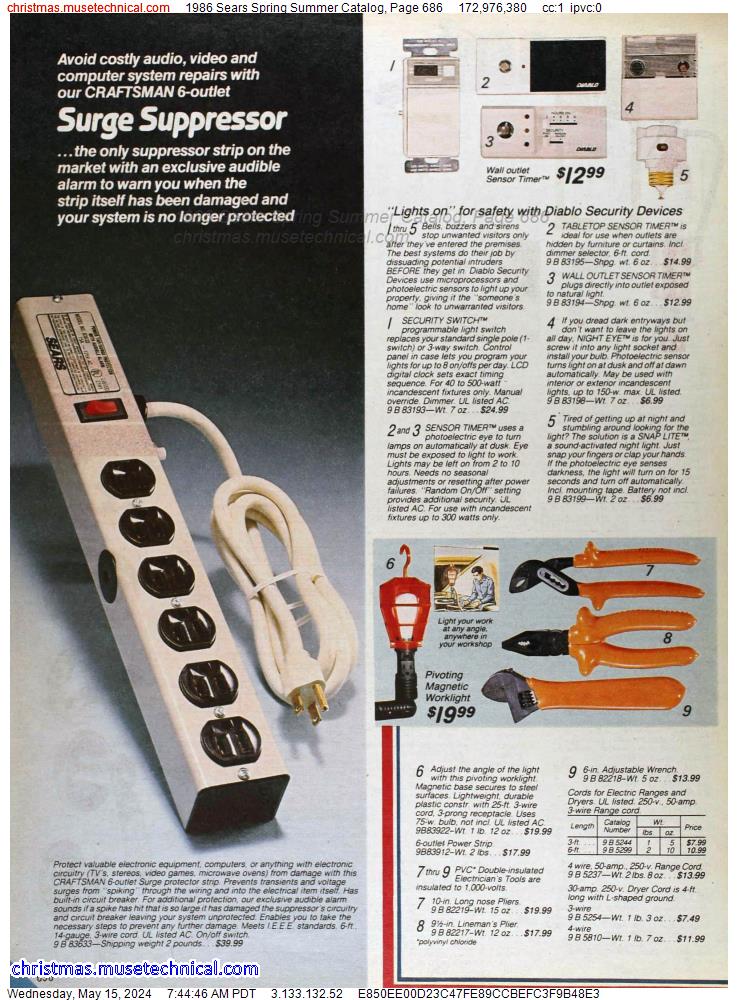 1986 Sears Spring Summer Catalog, Page 686