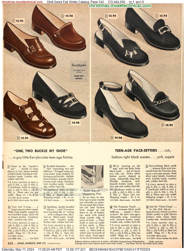 1948 Sears Fall Winter Catalog, Page 342