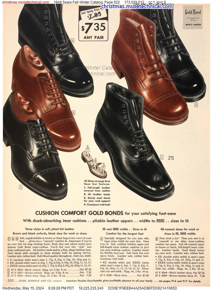 1949 Sears Fall Winter Catalog, Page 522