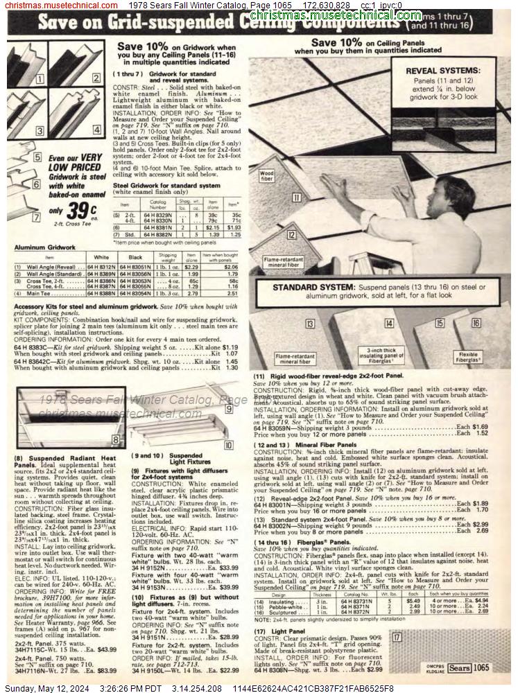 1978 Sears Fall Winter Catalog, Page 1065