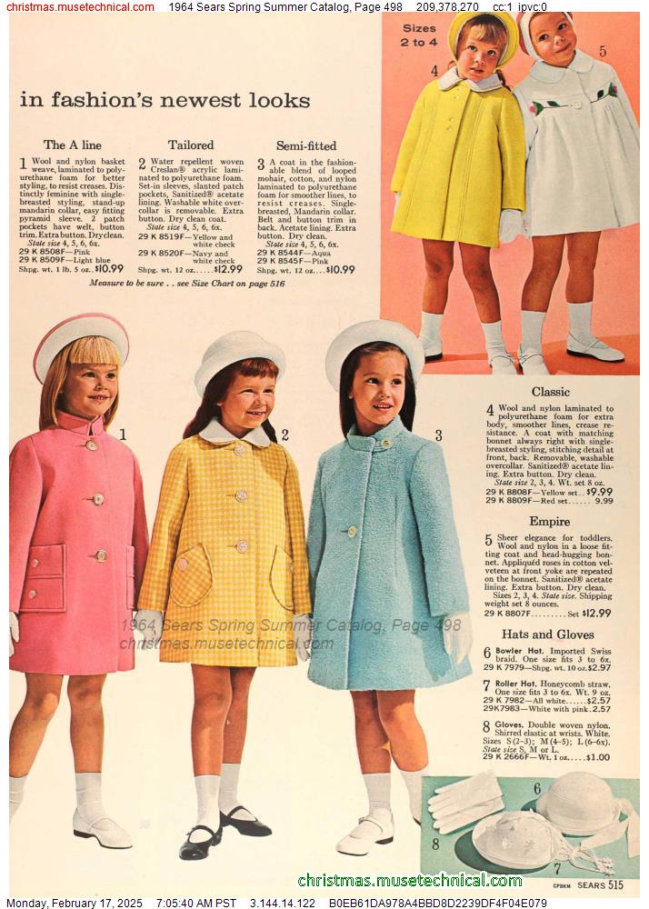 1964 Sears Spring Summer Catalog, Page 498