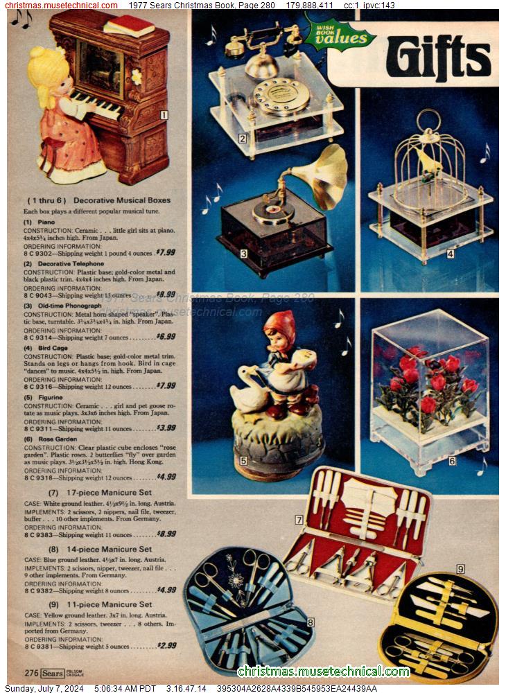 1977 Sears Christmas Book, Page 280