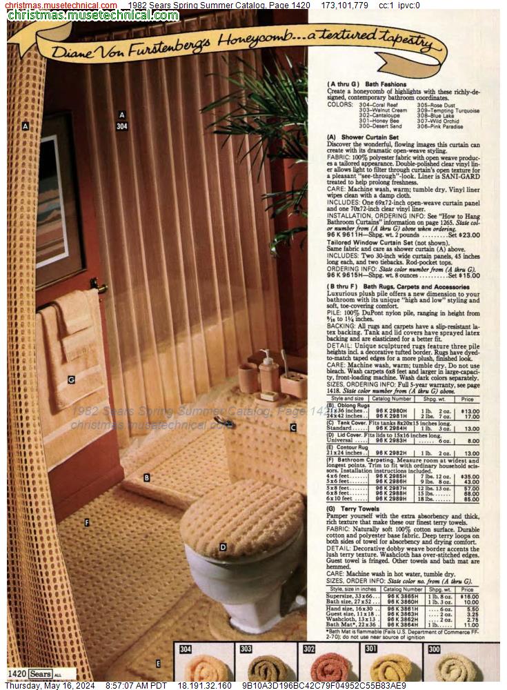 1982 Sears Spring Summer Catalog, Page 1420