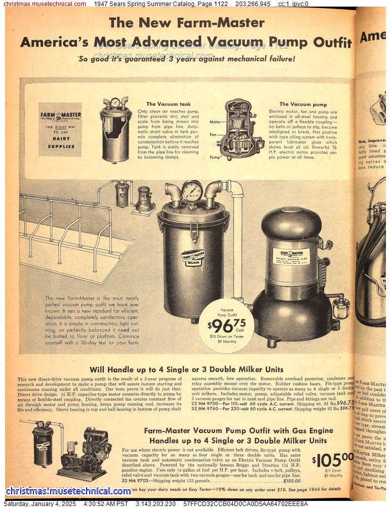 1947 Sears Spring Summer Catalog, Page 1122