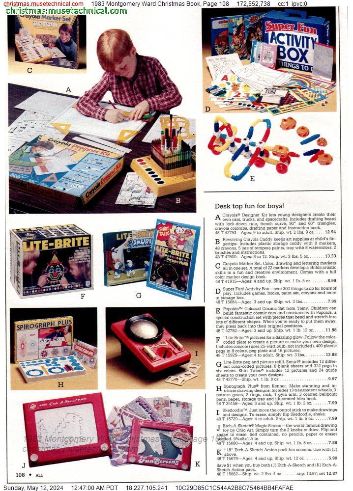 1983 Montgomery Ward Christmas Book, Page 108