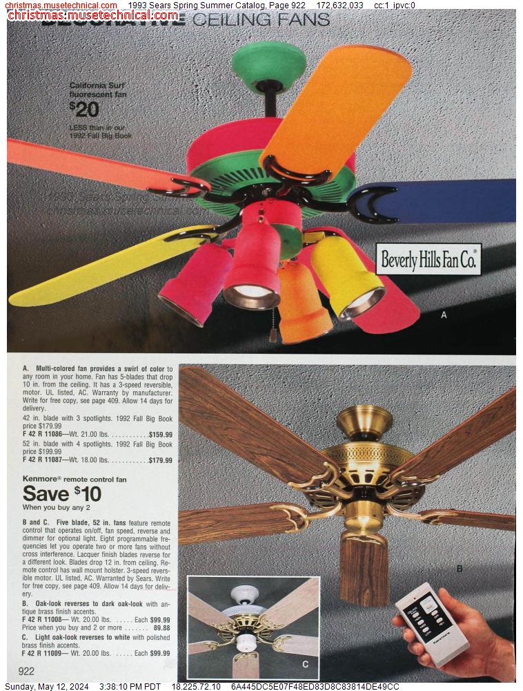 1993 Sears Spring Summer Catalog, Page 922