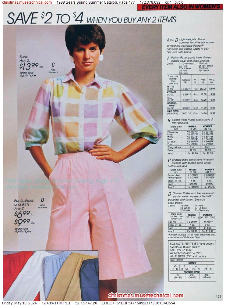 1988 Sears Spring Summer Catalog, Page 177