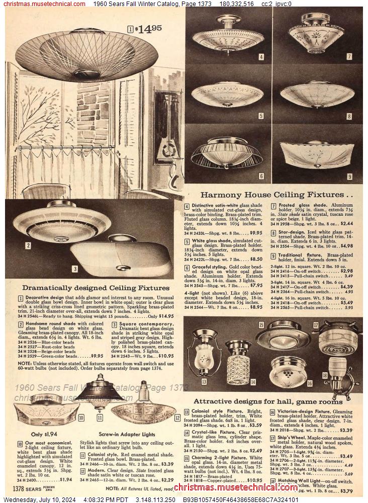 1960 Sears Fall Winter Catalog, Page 1373