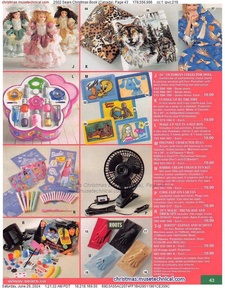 2002 Sears Christmas Book (Canada), Page 43