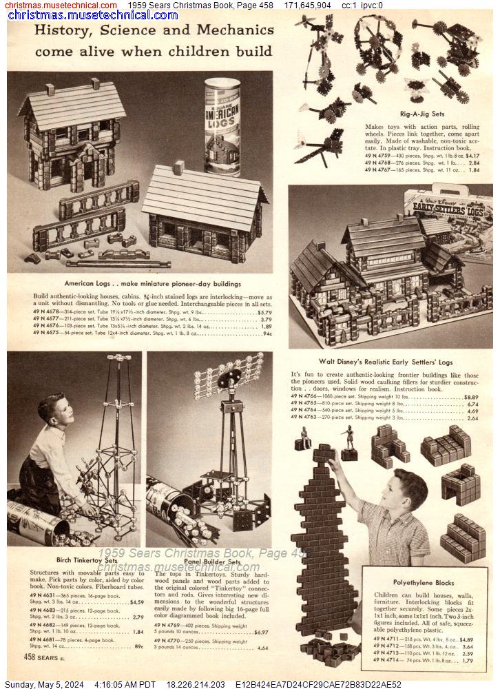 1959 Sears Christmas Book, Page 458