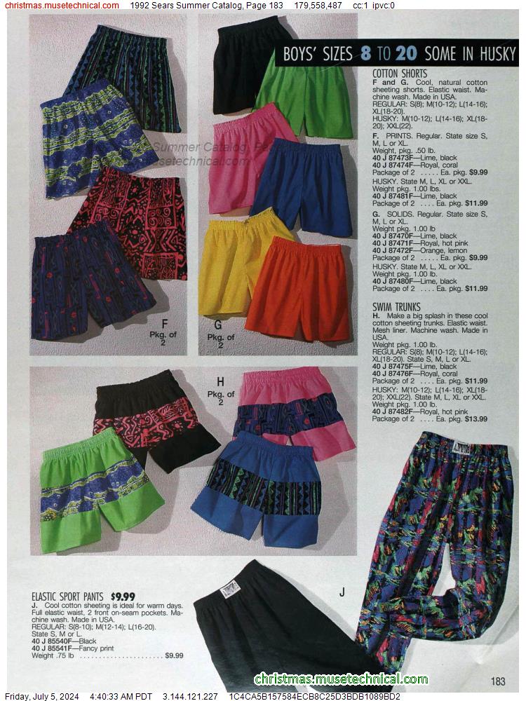 1992 Sears Summer Catalog, Page 183