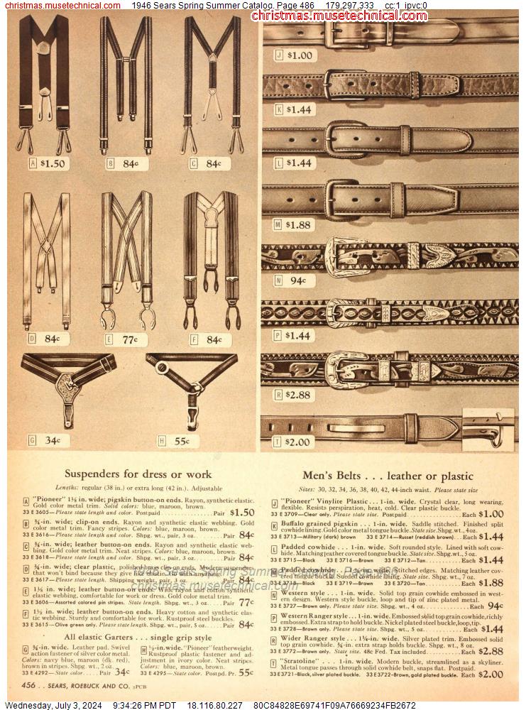 1946 Sears Spring Summer Catalog, Page 486
