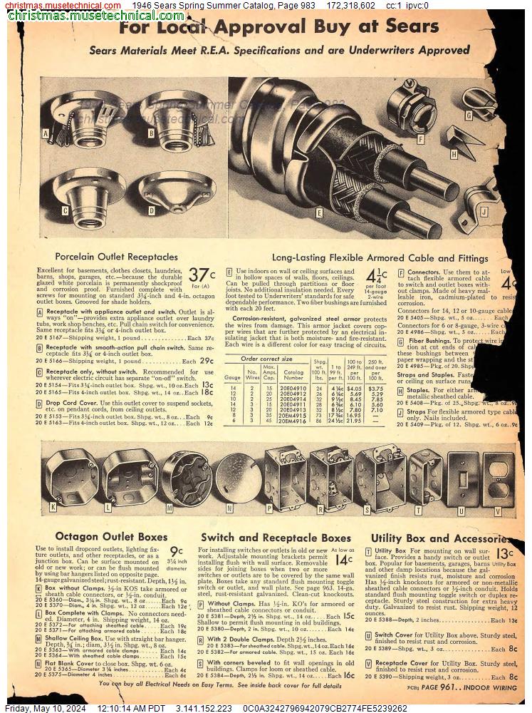 1946 Sears Spring Summer Catalog, Page 983