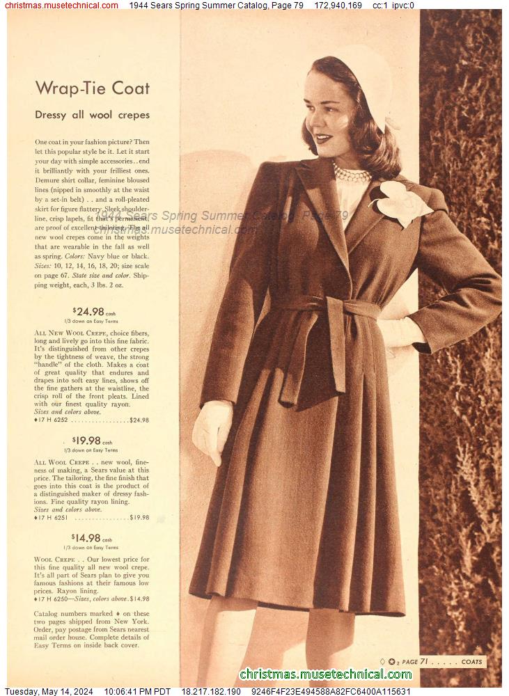 1944 Sears Spring Summer Catalog, Page 79