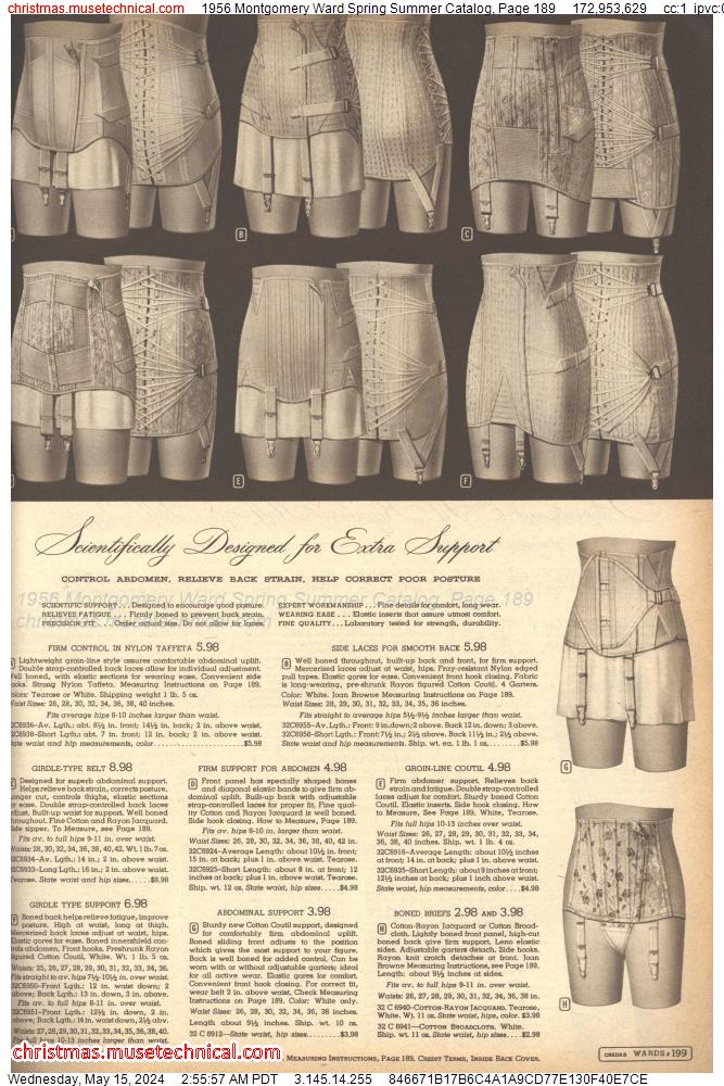 1956 Montgomery Ward Spring Summer Catalog, Page 189