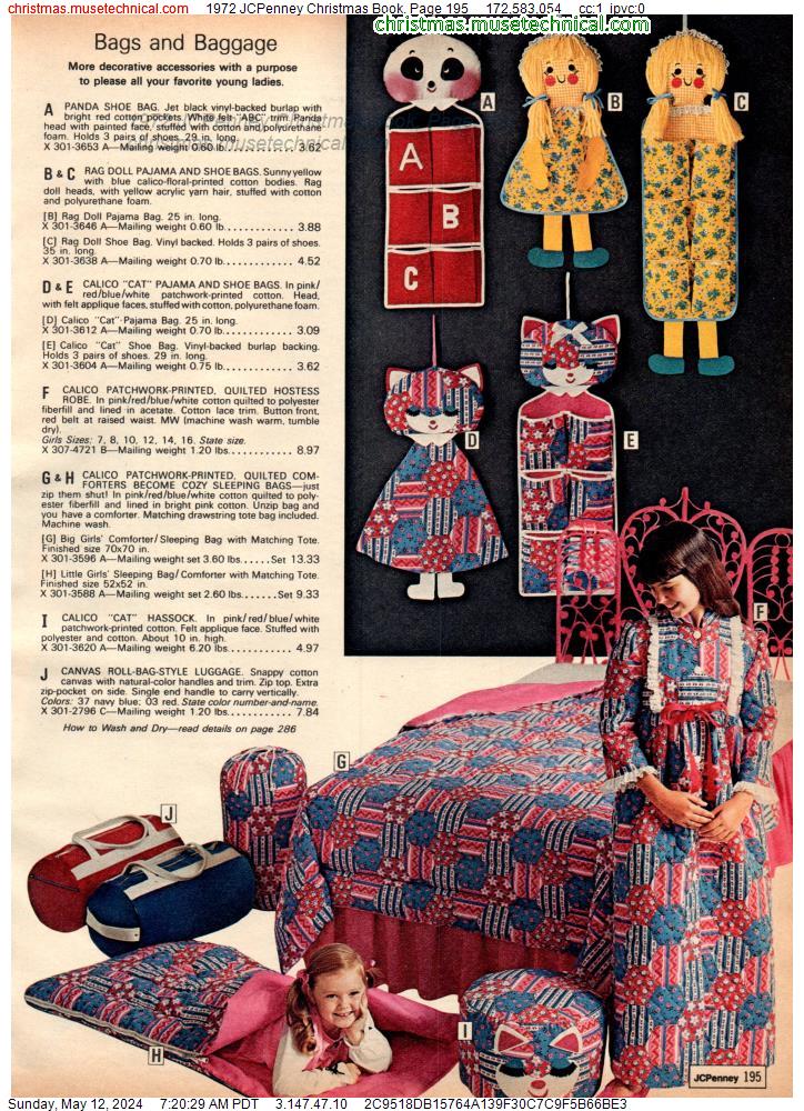 1972 JCPenney Christmas Book, Page 195