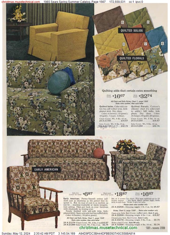 1965 Sears Spring Summer Catalog, Page 1567