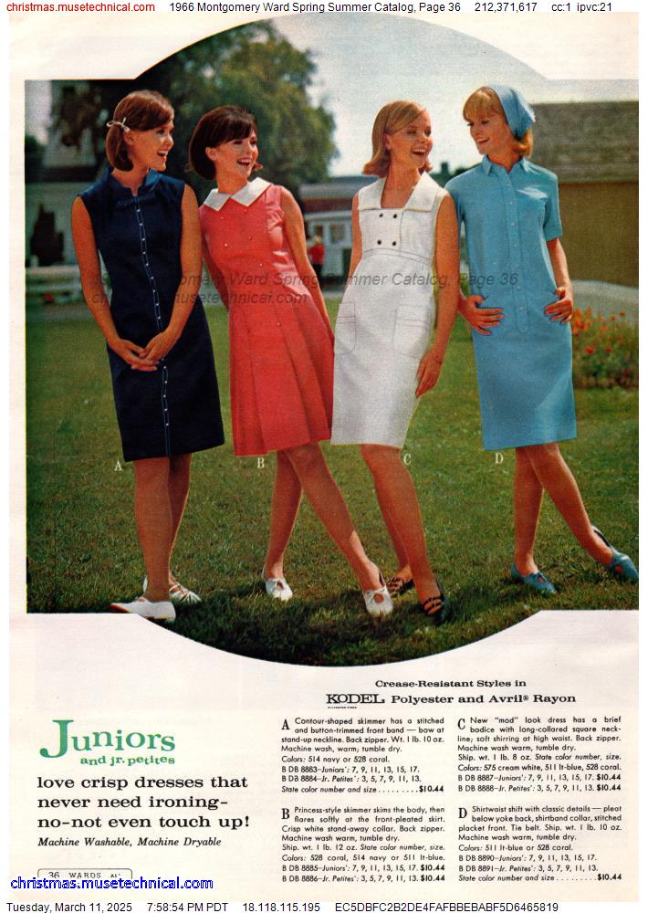 1966 Montgomery Ward Spring Summer Catalog, Page 36