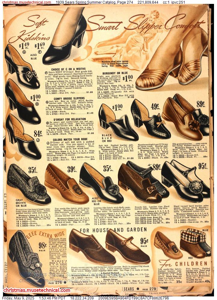 1939 Sears Spring Summer Catalog, Page 274