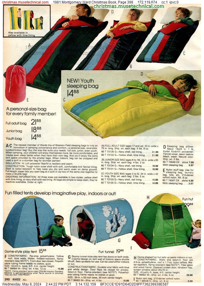 1981 Montgomery Ward Christmas Book, Page 398