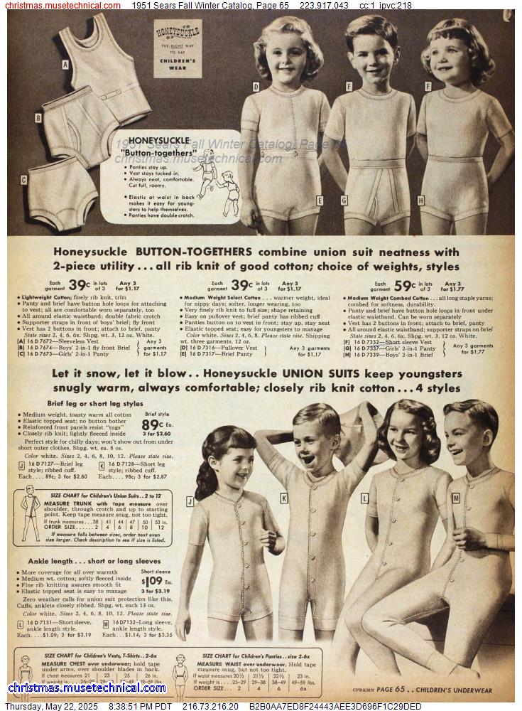 1951 Sears Fall Winter Catalog, Page 65
